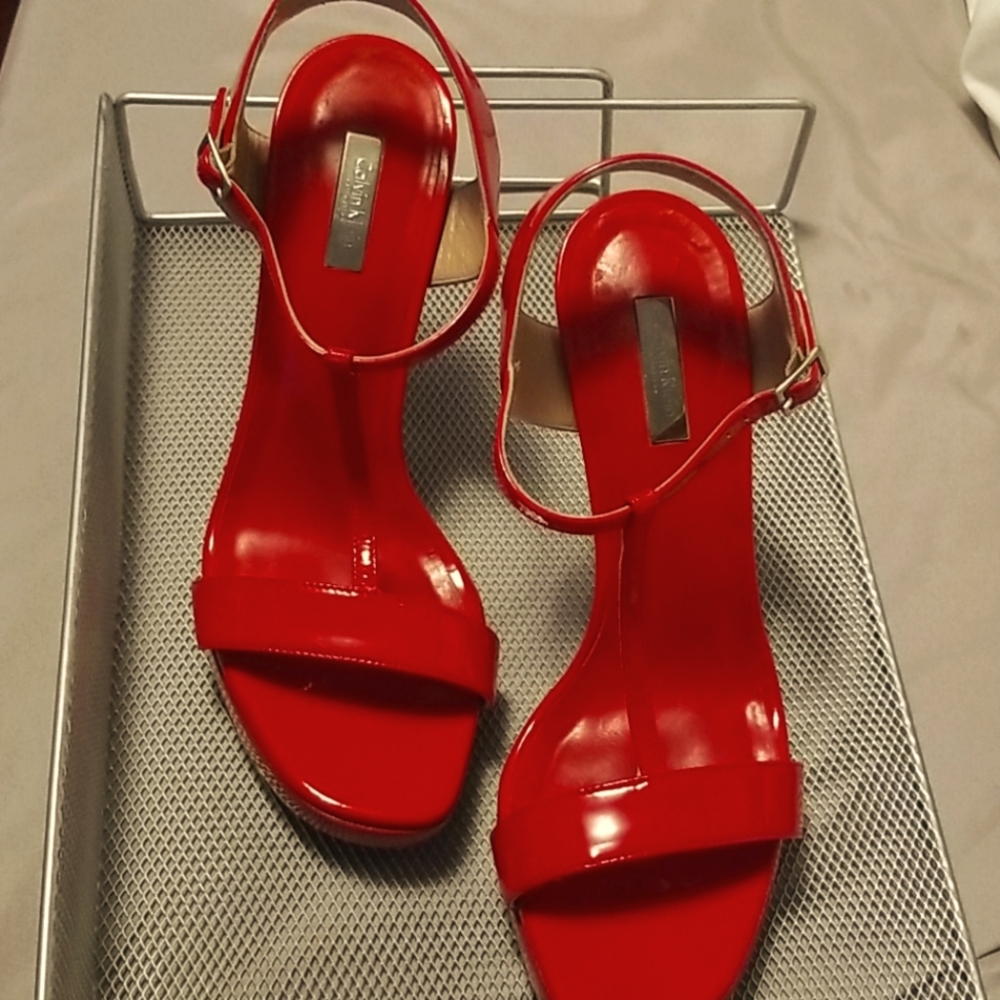 Red Hot Calvin Klein Women's Heels